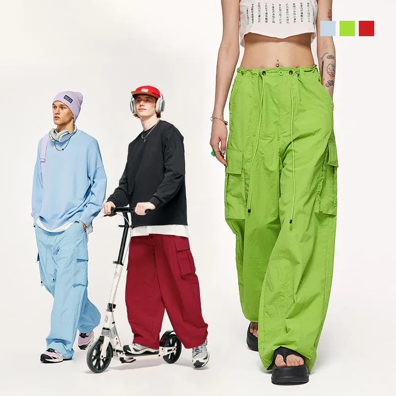 Candy Color Wide Leg Pants