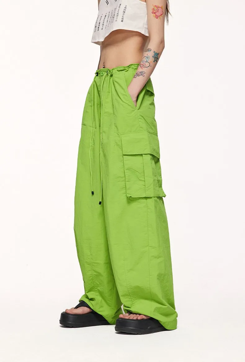 Candy Color Wide Leg Pants