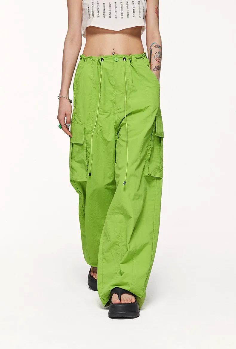 Candy Color Wide Leg Pants