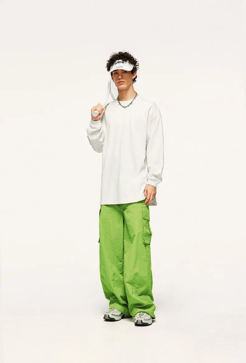Candy Color Wide Leg Pants