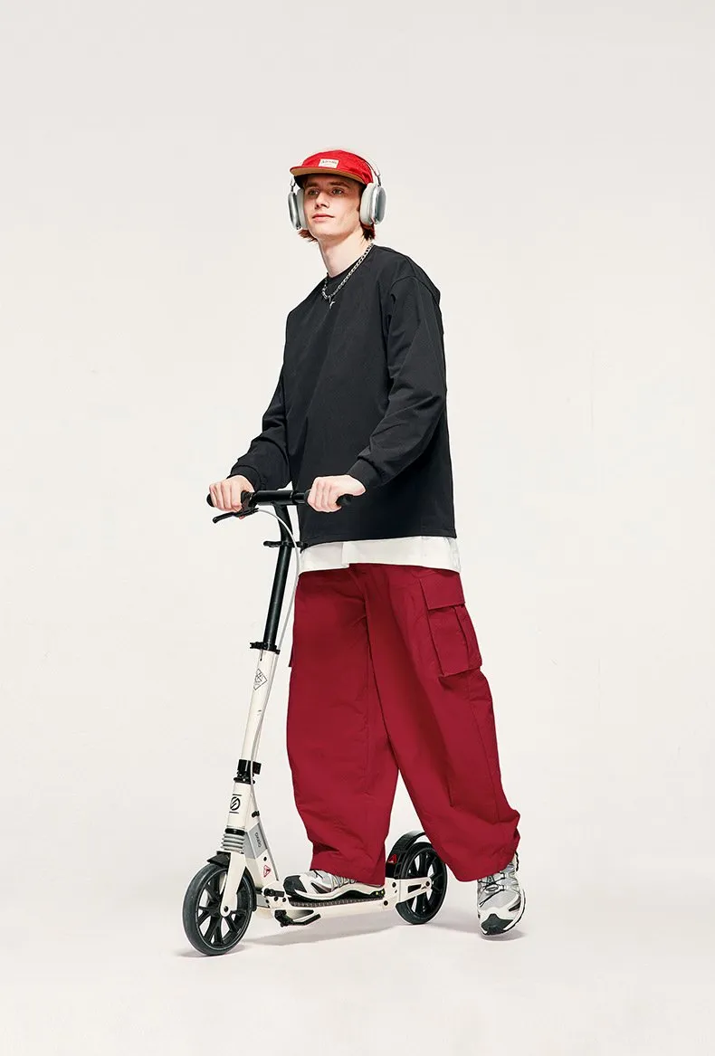 Candy Color Wide Leg Pants