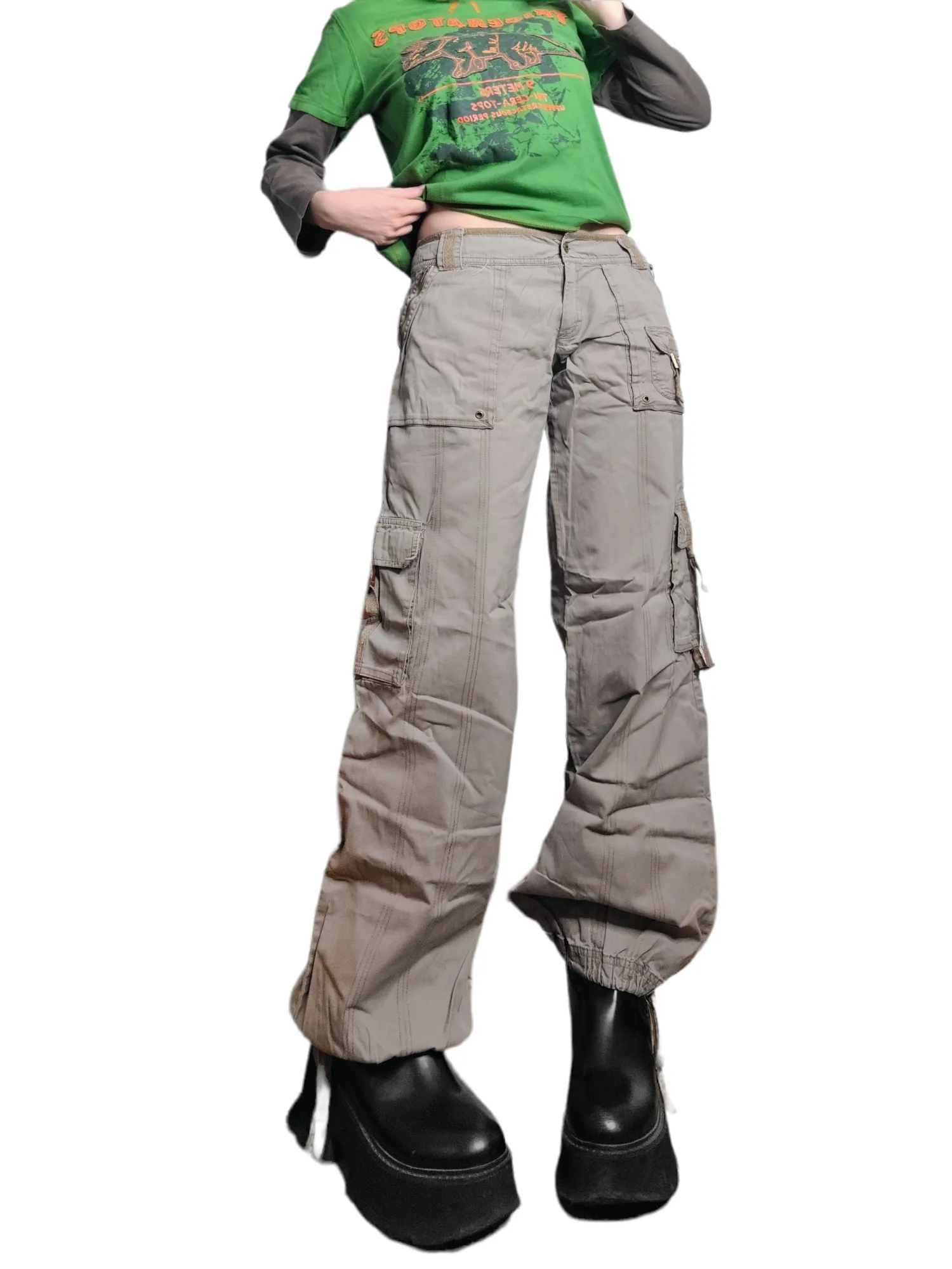 Cargo 90s grunge marron