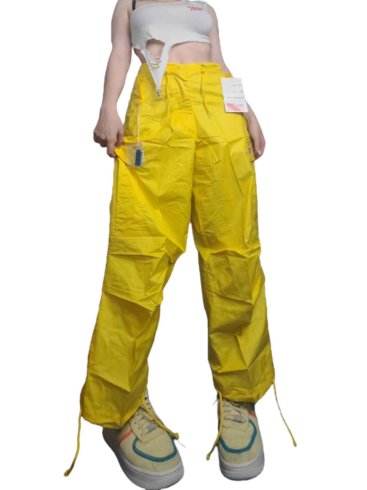 Cargo parachute jaune vintage