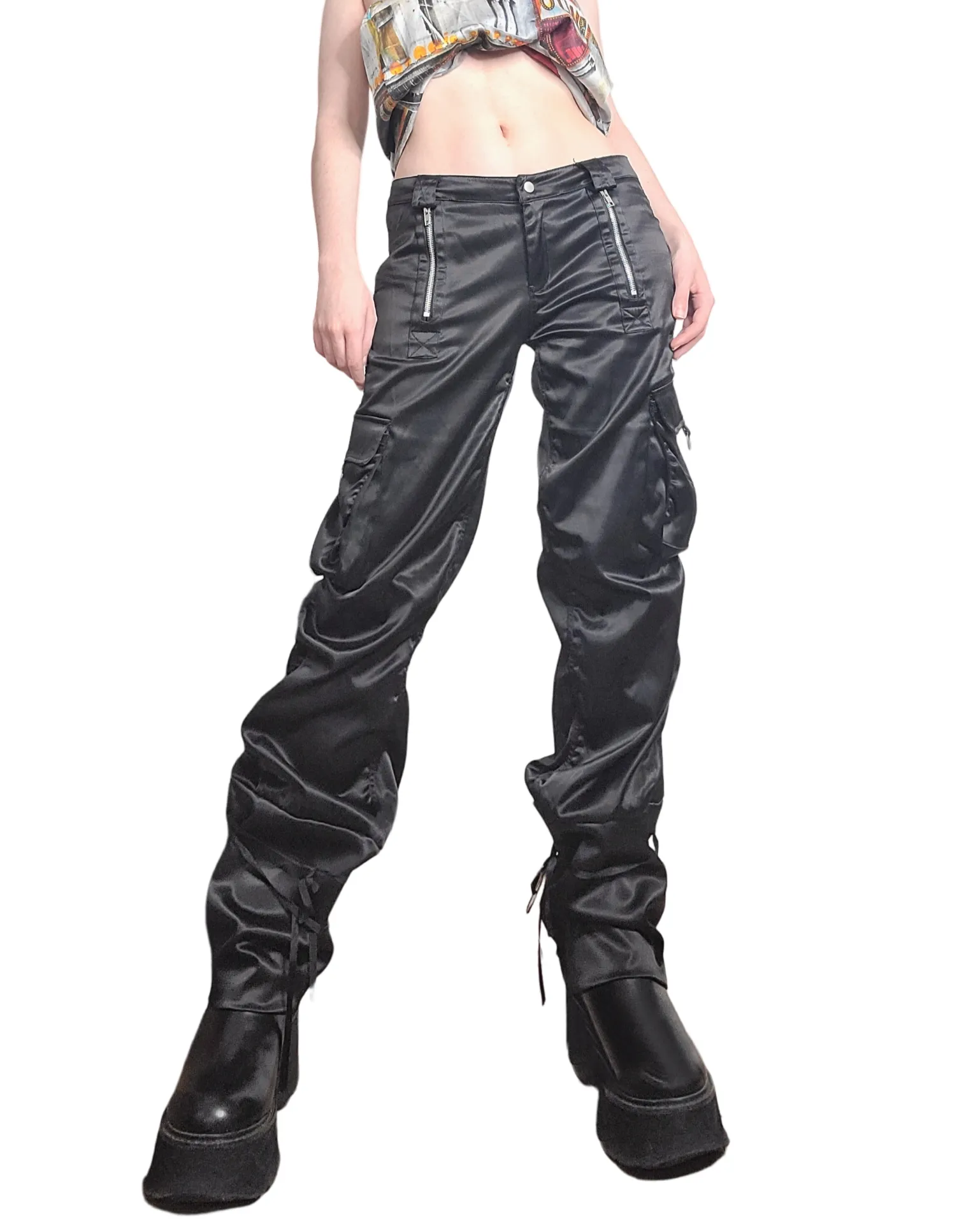 Cargo techwear satin