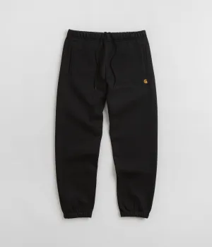 Carhartt Chase Sweatpants - Black / Gold / Black