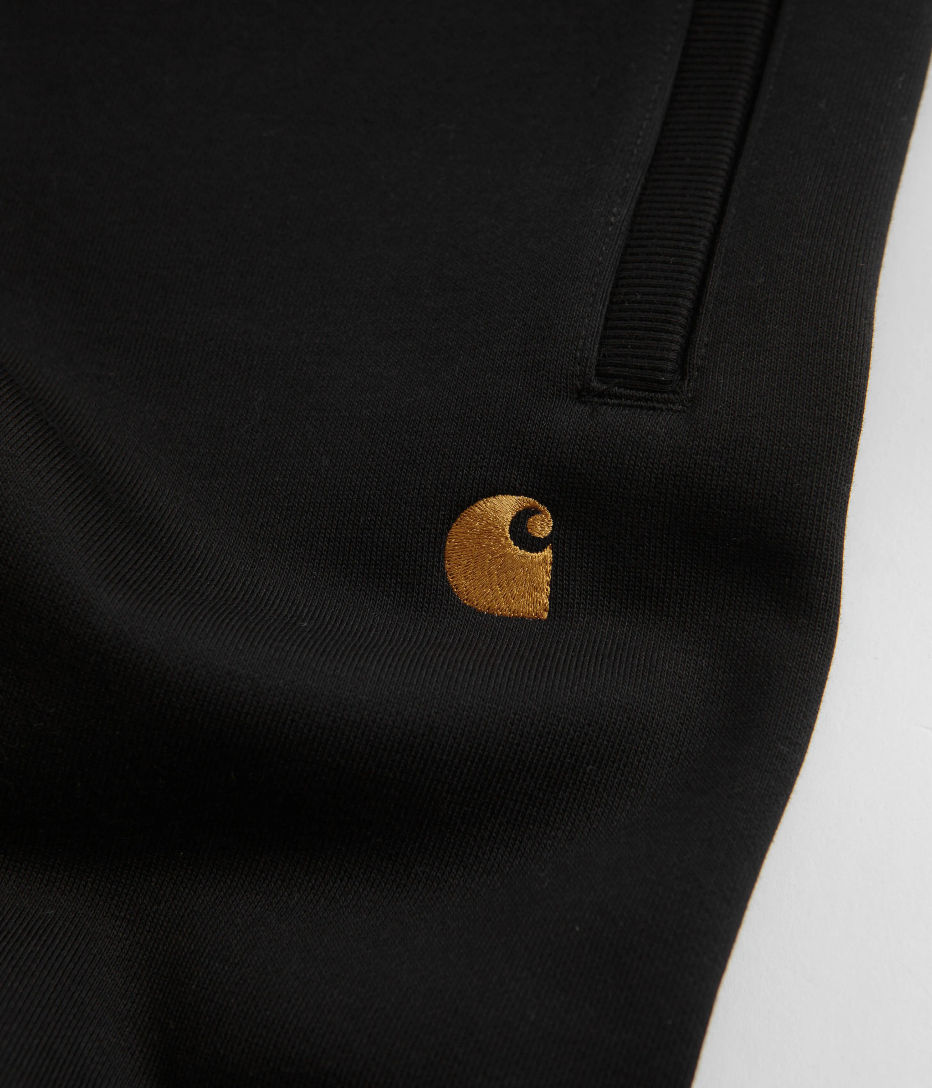 Carhartt Chase Sweatpants - Black / Gold / Black