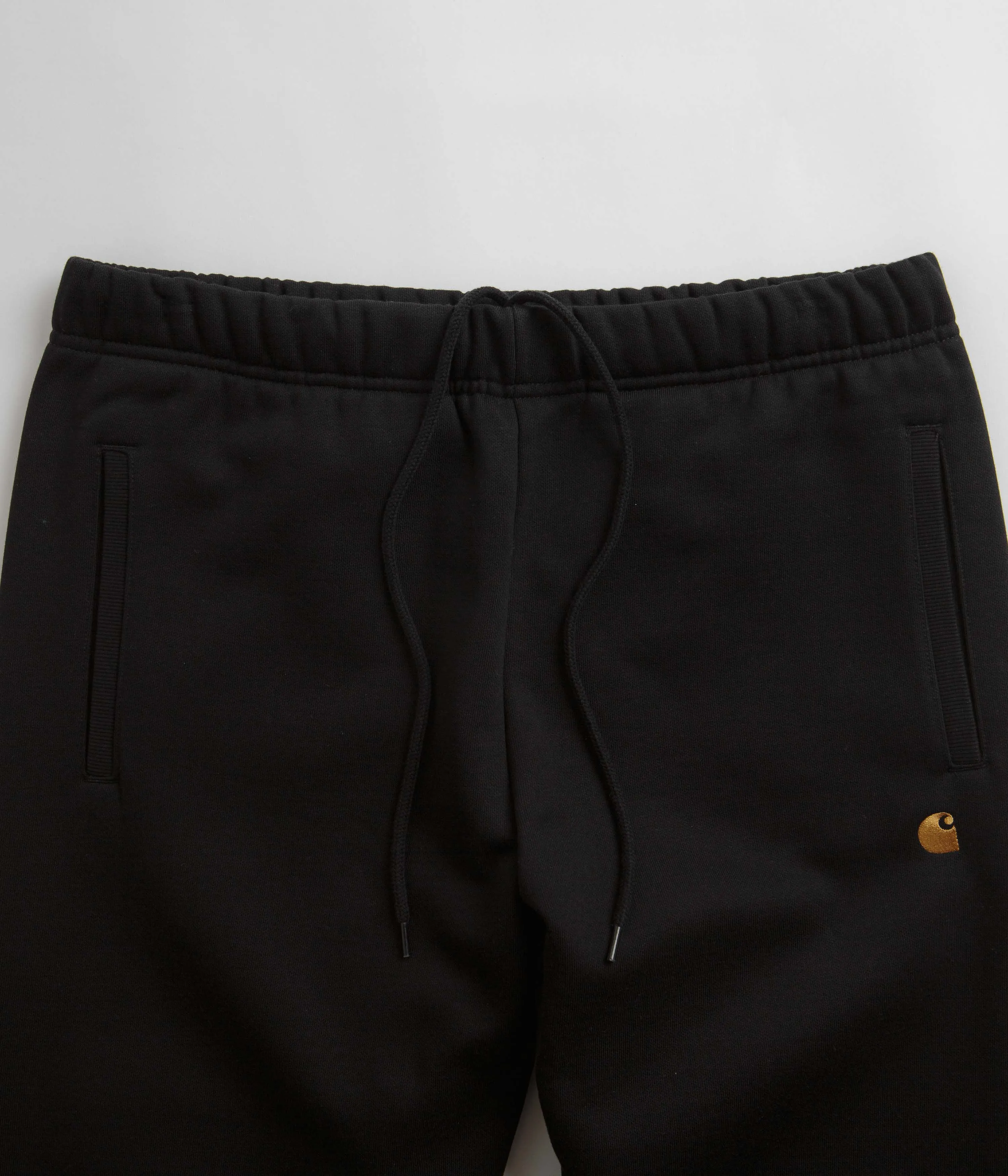 Carhartt Chase Sweatpants - Black / Gold / Black