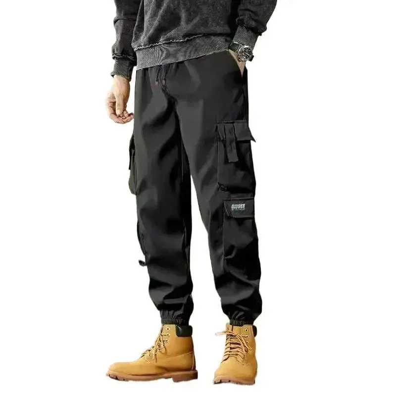Casual Sports Loose Ankle-banded Versatile Cargo pant trouser Men