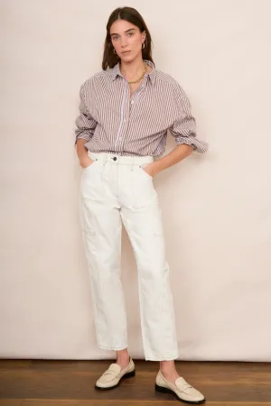 Cecelia Cargo Jean  - Off White