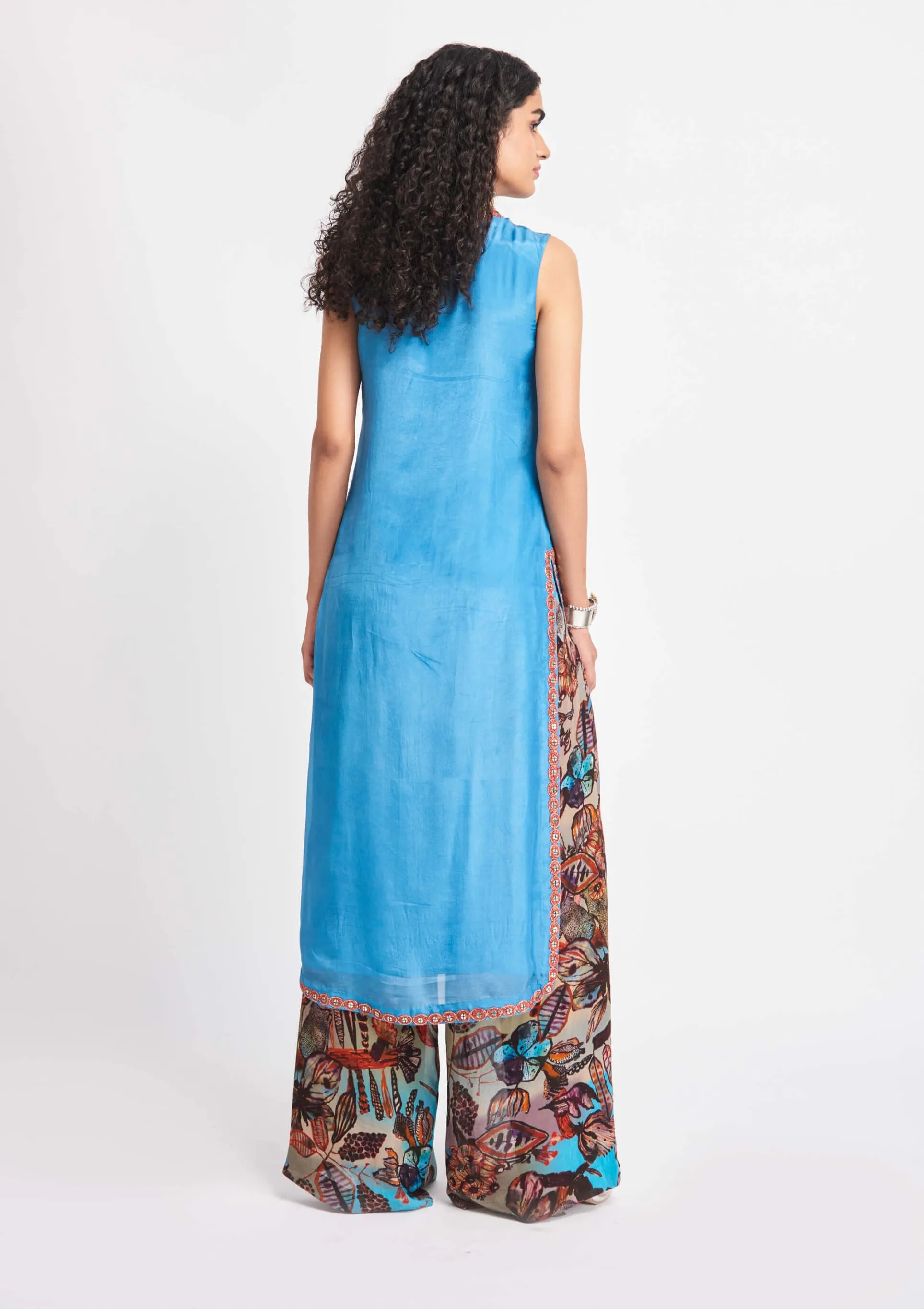 Cerulea azure blue kurta and palazzo