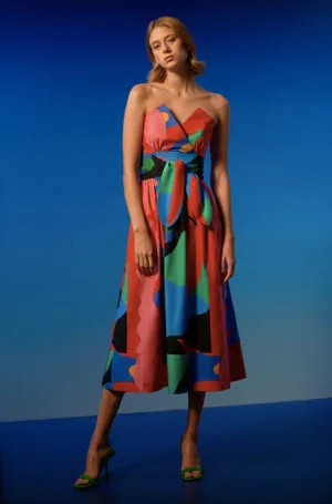 CHARRO DRESS IN ZAPOTECO PRINT