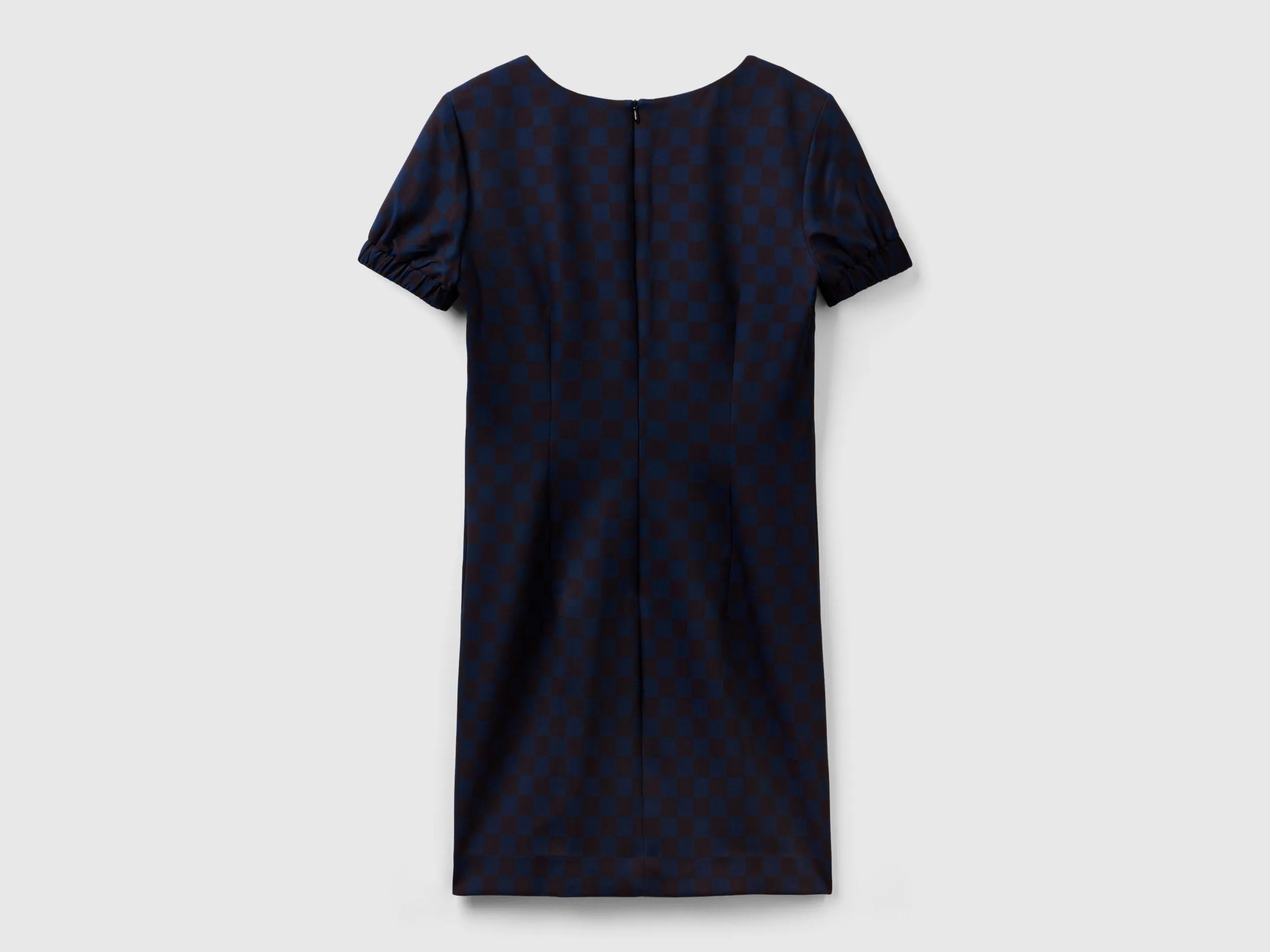 Checkered Slim Fit Sheath Dress