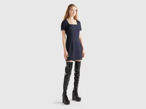 Checkered Slim Fit Sheath Dress