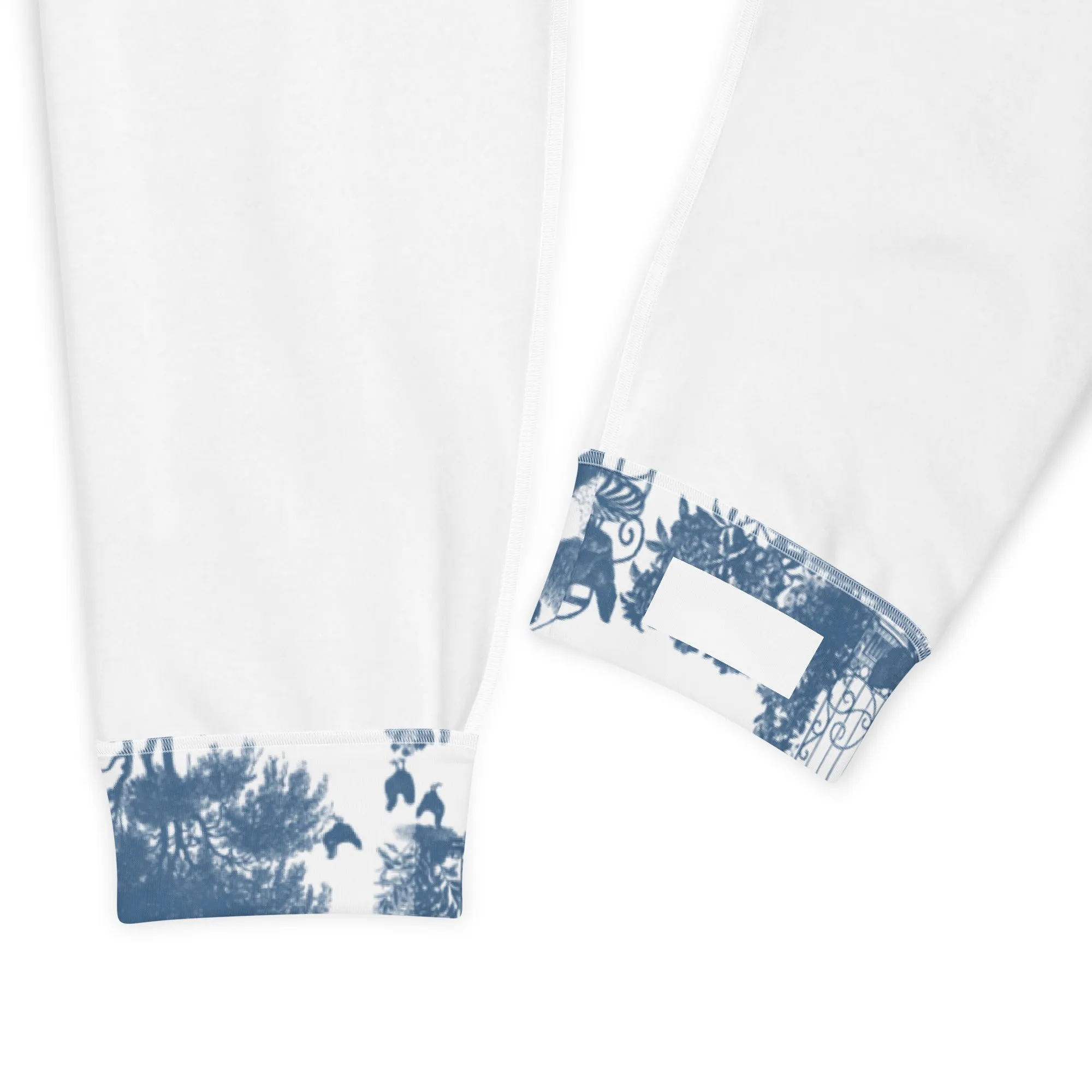 Chicken Lady Toile Unisex Joggers, cornflower