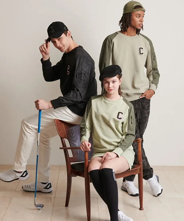 CHUCUCHU Men's Pocket Point Crew Neck - Beige