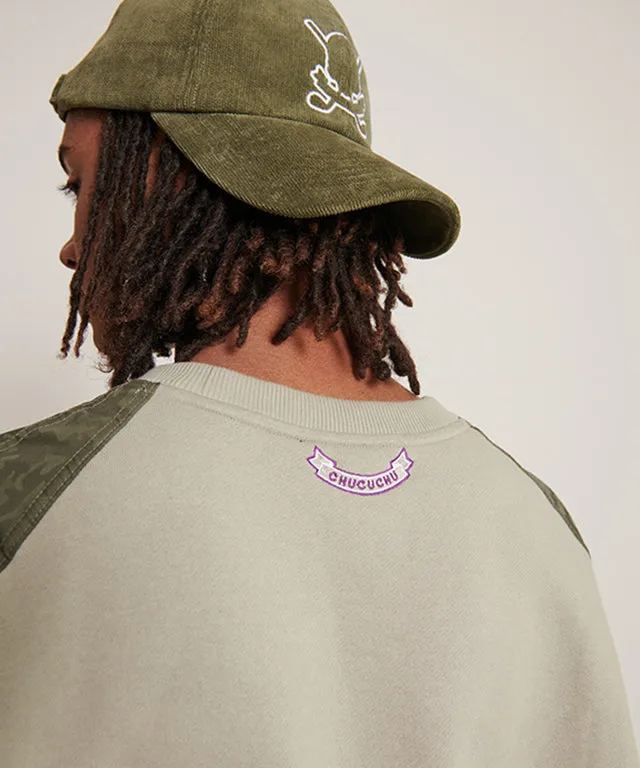 CHUCUCHU Men's Pocket Point Crew Neck - Beige