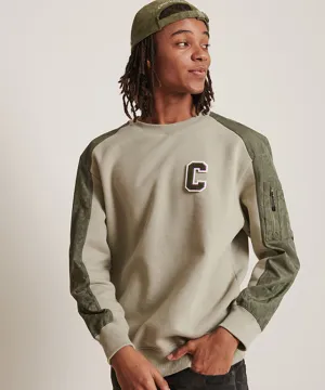 CHUCUCHU Men's Pocket Point Crew Neck - Beige