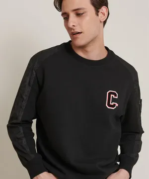 CHUCUCHU Men's Pocket Point Crew Neck - Black