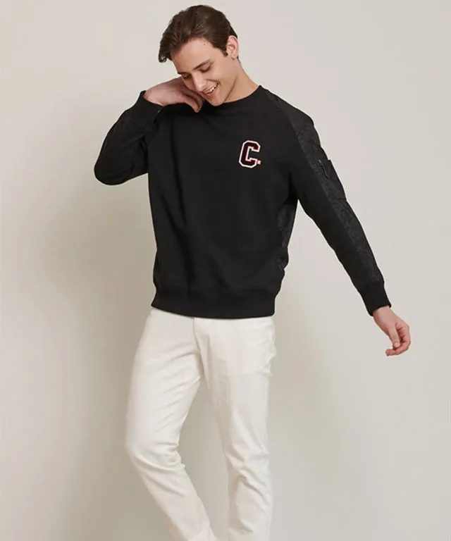 CHUCUCHU Men's Pocket Point Crew Neck - Black