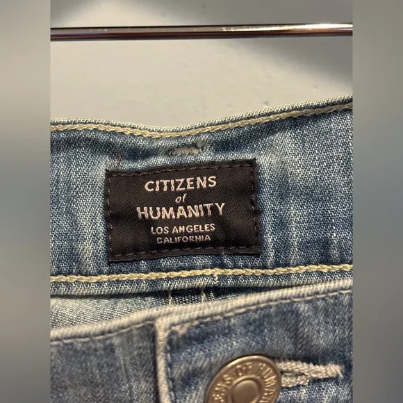 Citizens of Humanity Women's Leah Cargo Light Mid Rise Utility Size 25-see notes