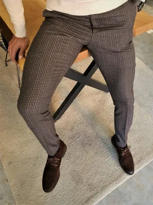 Clemson Camel Slim Fit Plaid Pants: The Perfect Blend of Comfort and Style