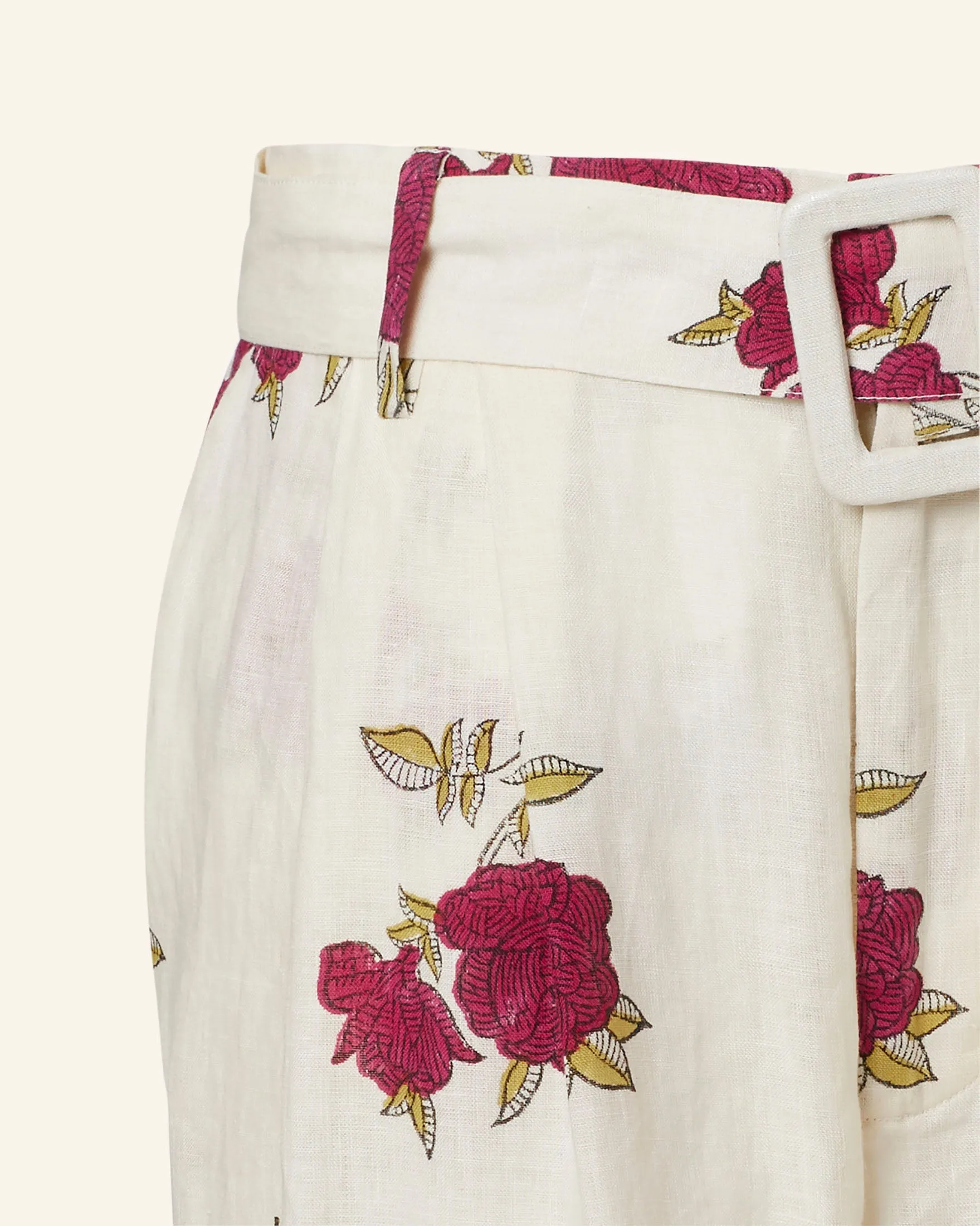 Colette Cerise Rosette Pant