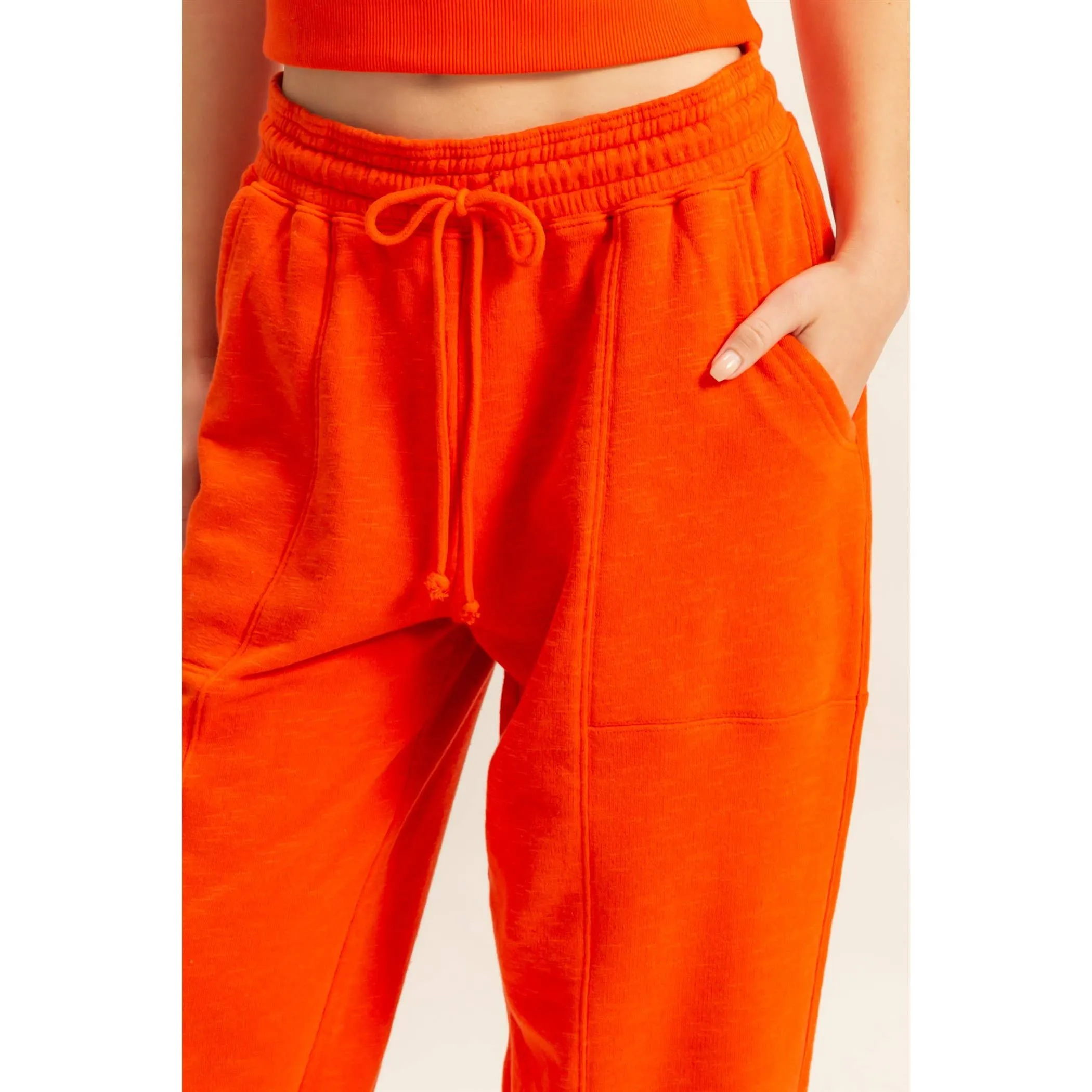 Comfy Drawstring Waist Sweatpants
