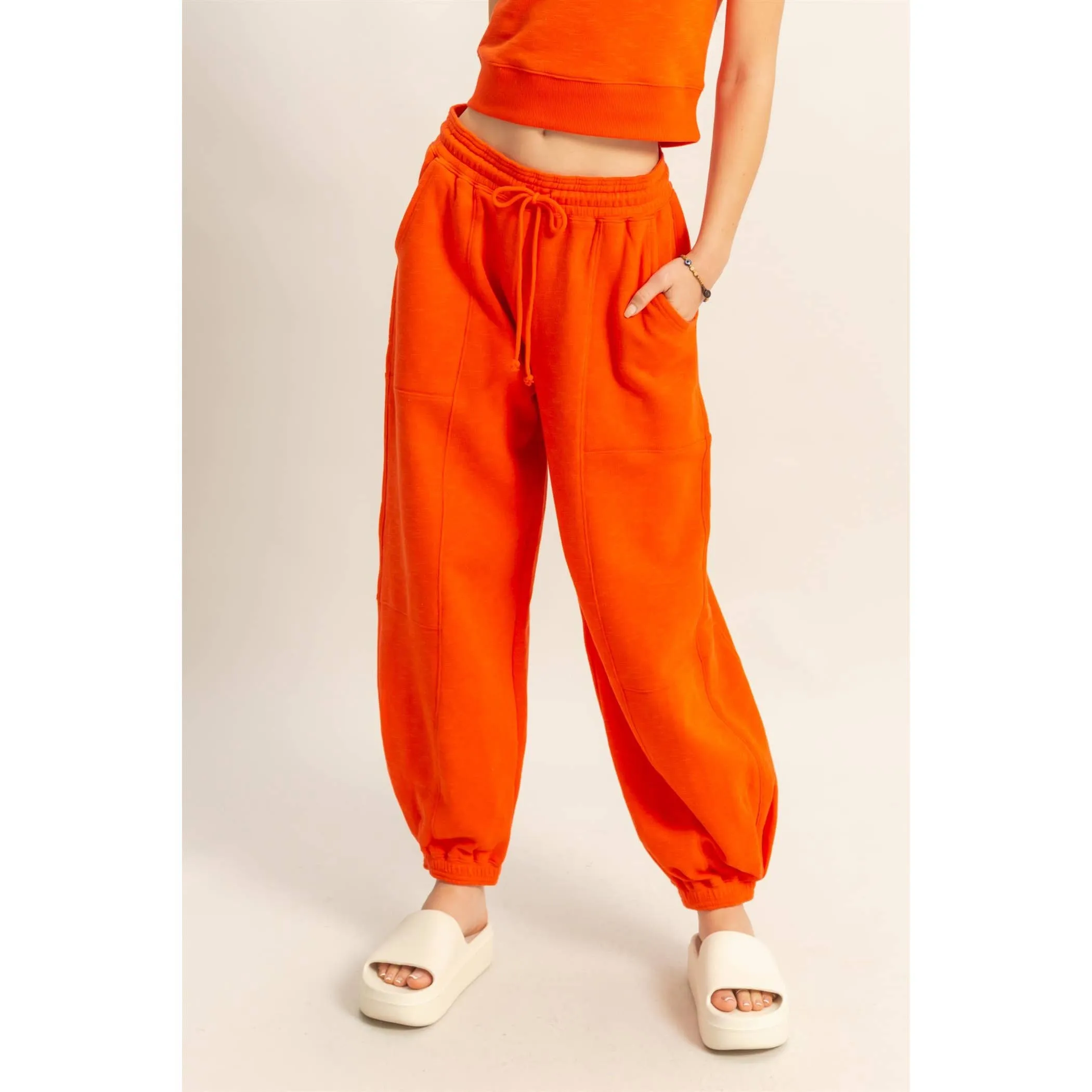 Comfy Drawstring Waist Sweatpants
