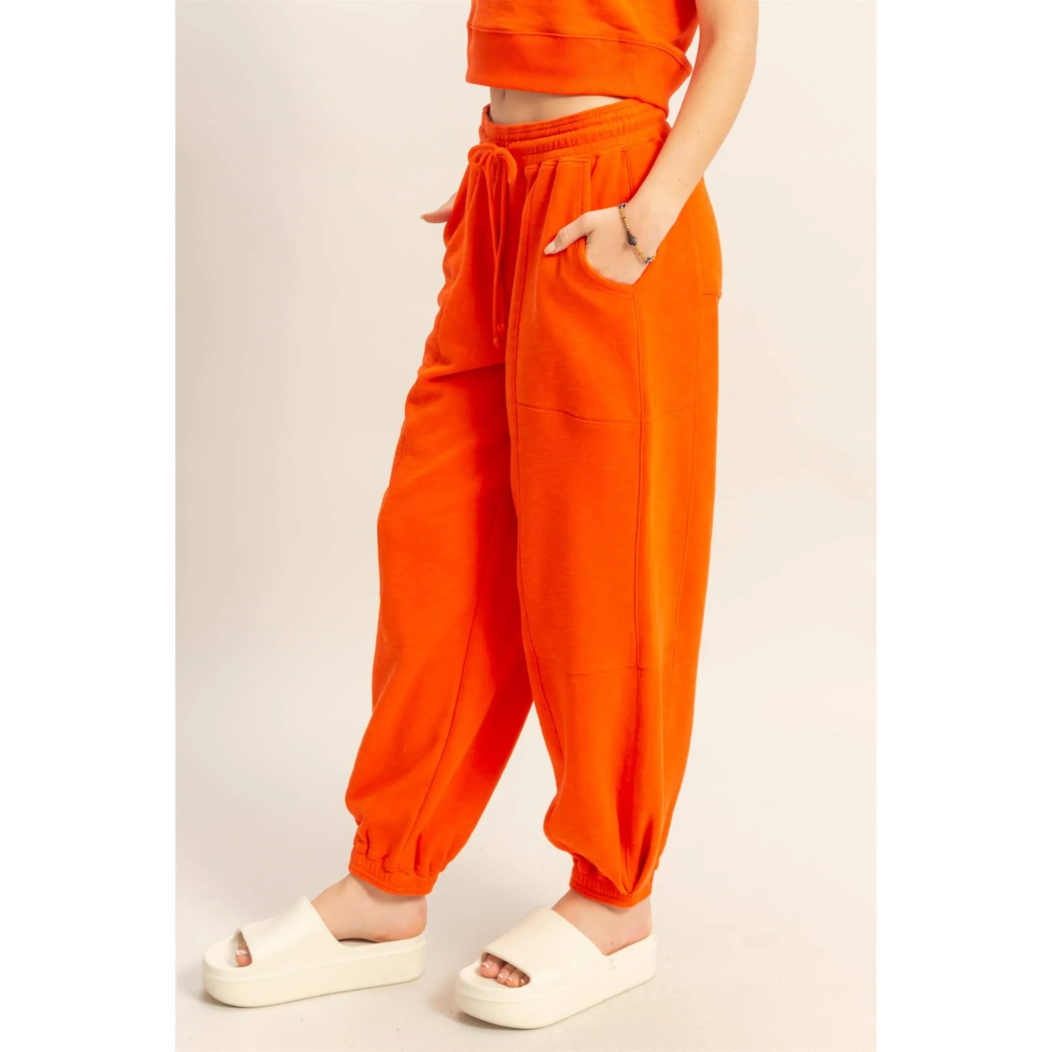 Comfy Drawstring Waist Sweatpants