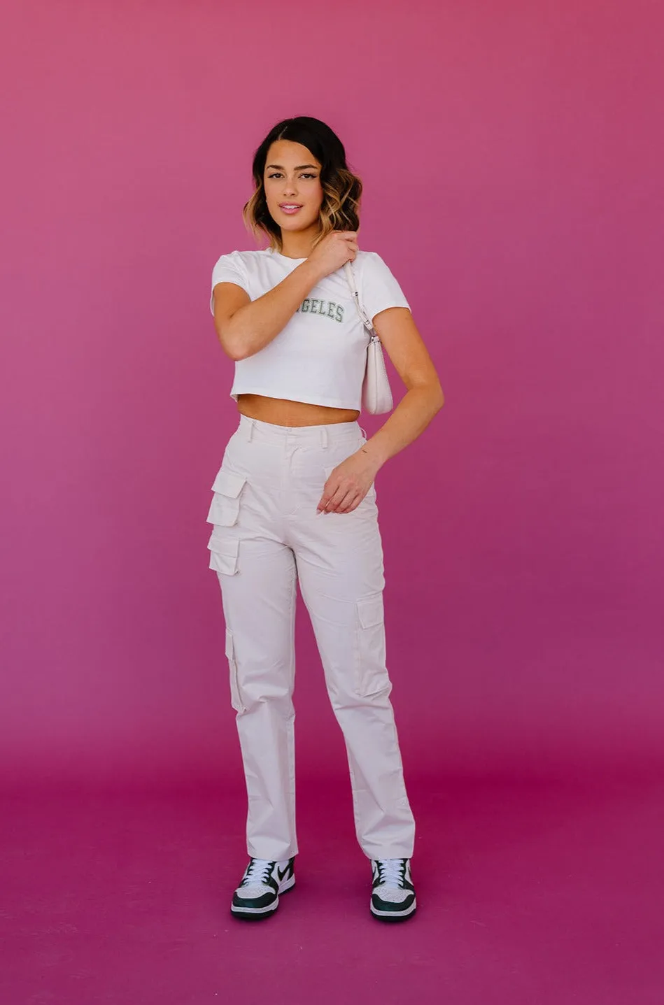 Cool Girls Club Cargo Pant // Cream *SELL OUT RISK*