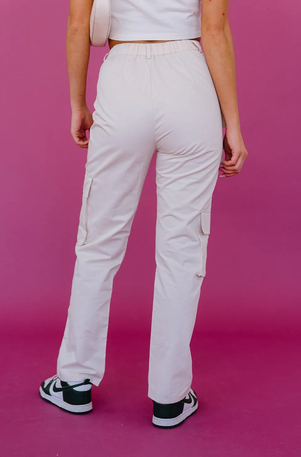 Cool Girls Club Cargo Pant // Cream *SELL OUT RISK*