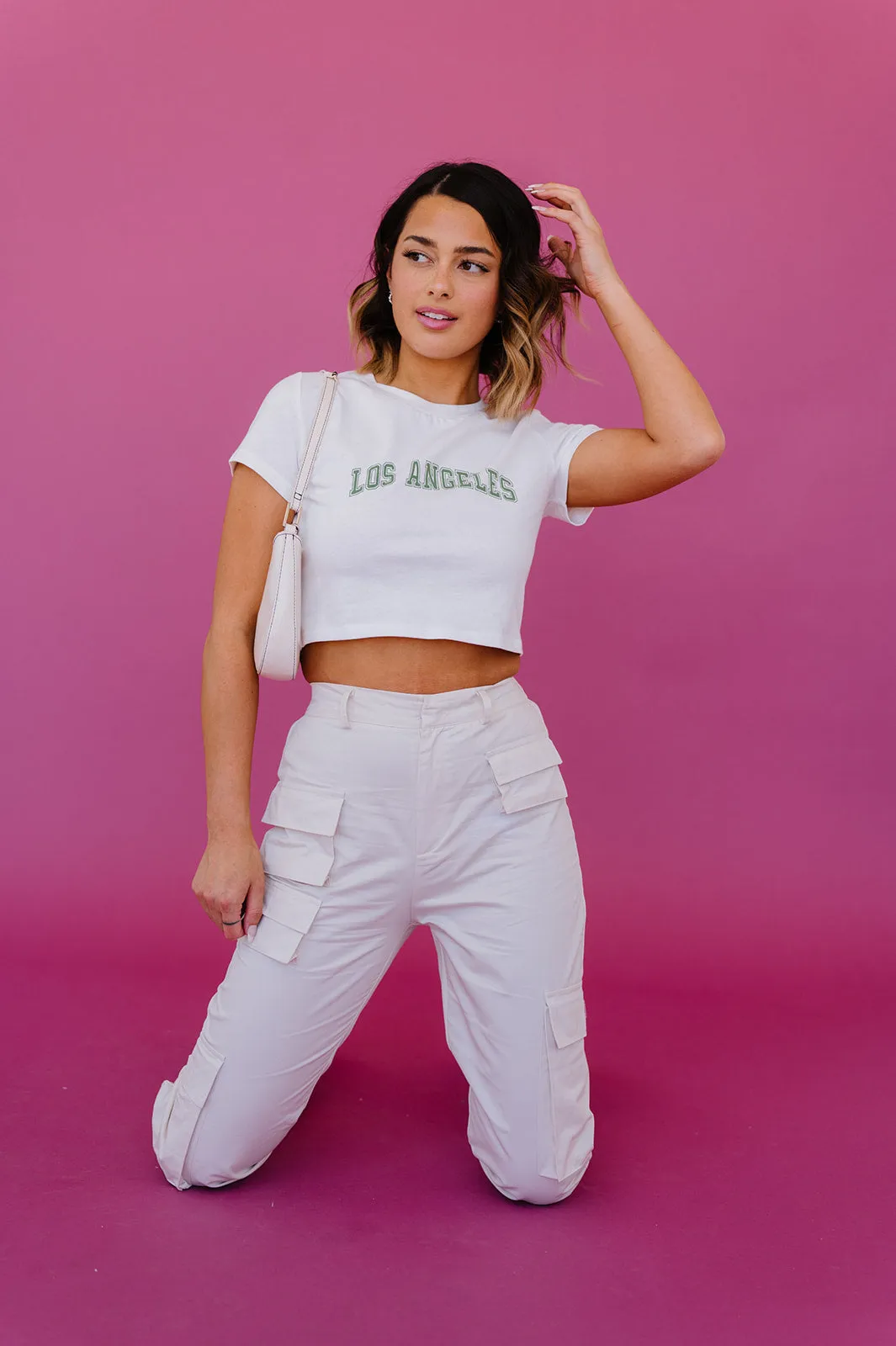Cool Girls Club Cargo Pant // Cream *SELL OUT RISK*