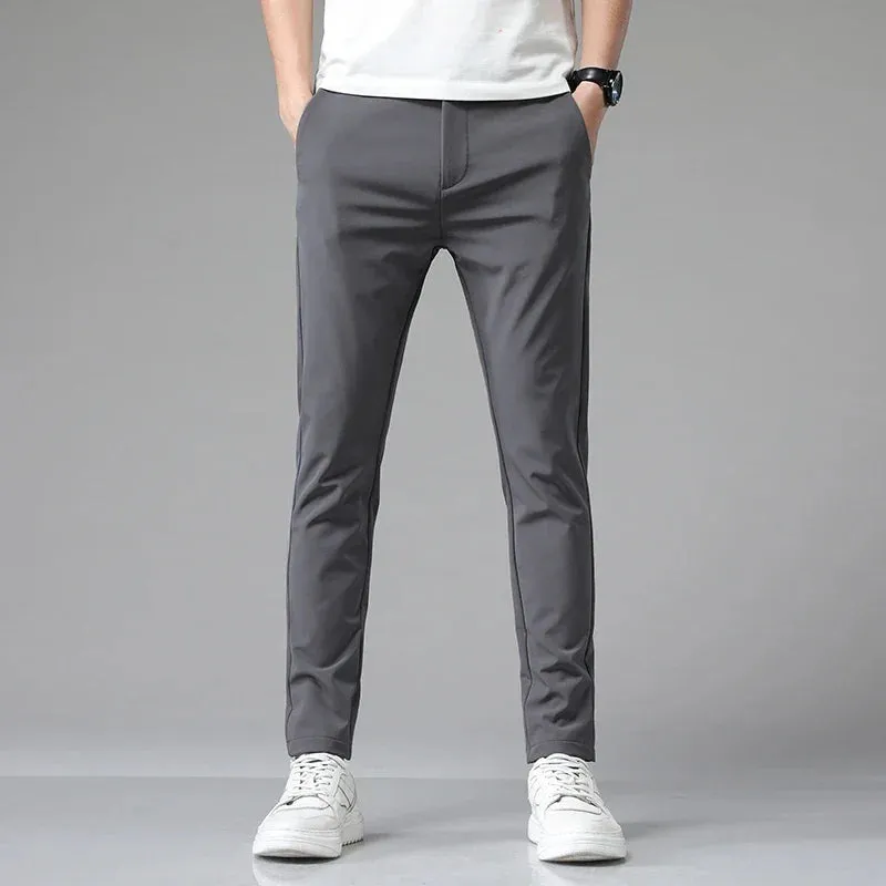 Cozy Grey Slim Fit Pants