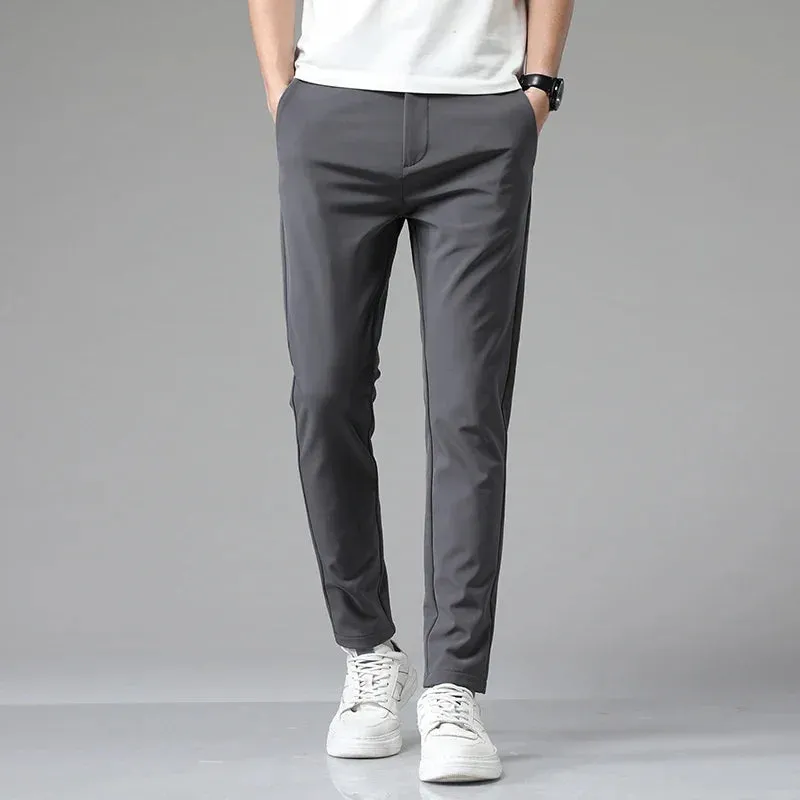 Cozy Grey Slim Fit Pants