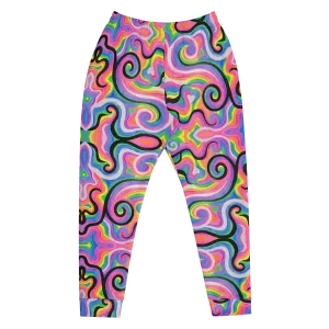 Cozy Slim Fit Joggers- "Electric" Design