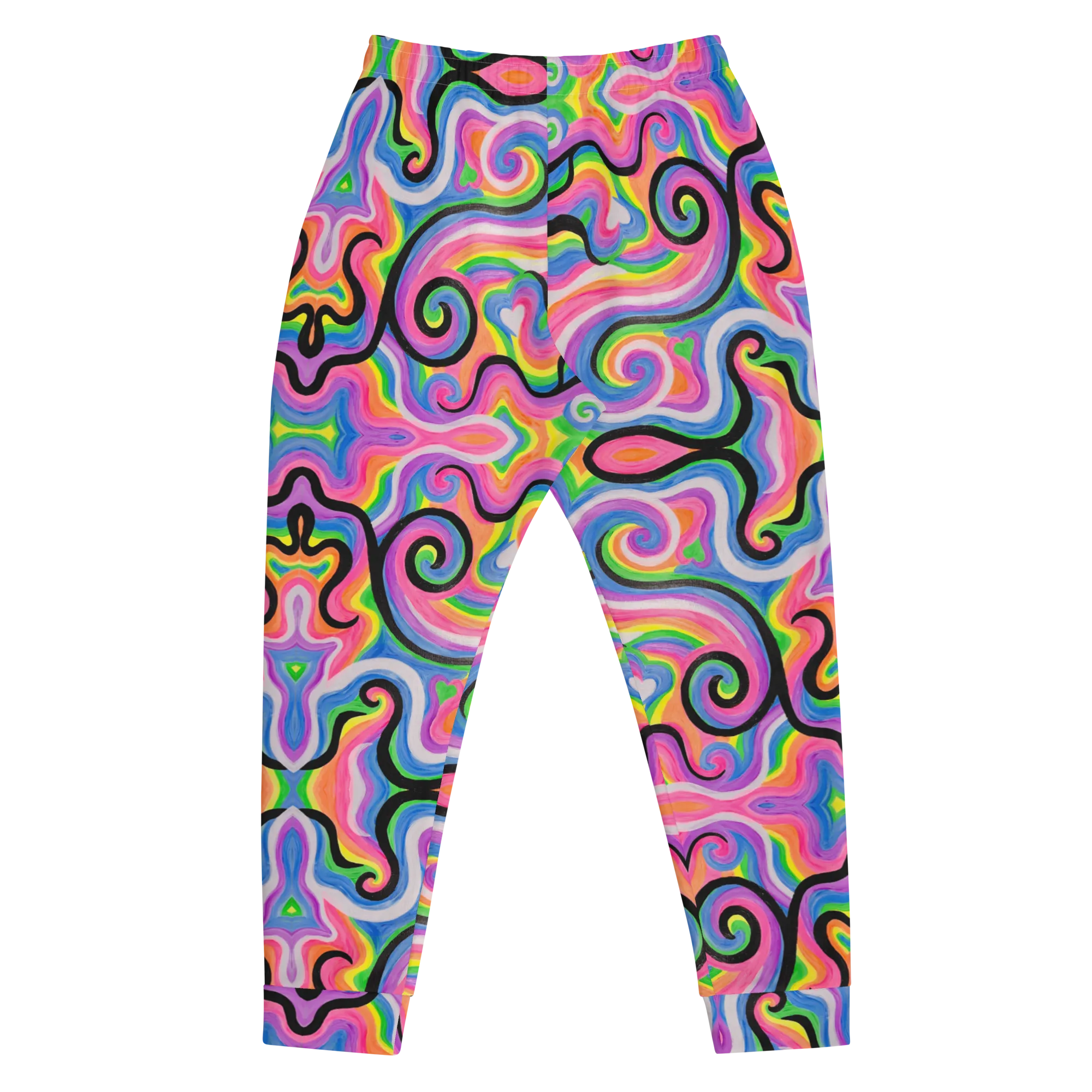 Cozy Slim Fit Joggers- "Electric" Design
