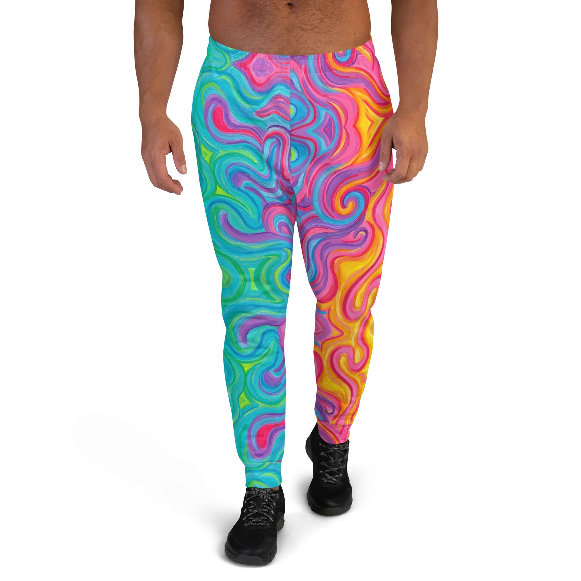 Cozy Slim Fit Joggers- "Elemental" Design