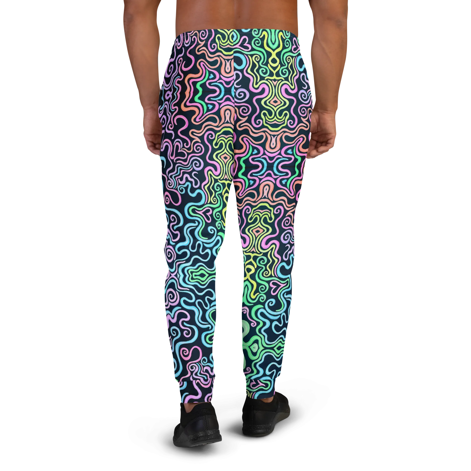 Cozy Slim Fit Joggers- "Glow" Design