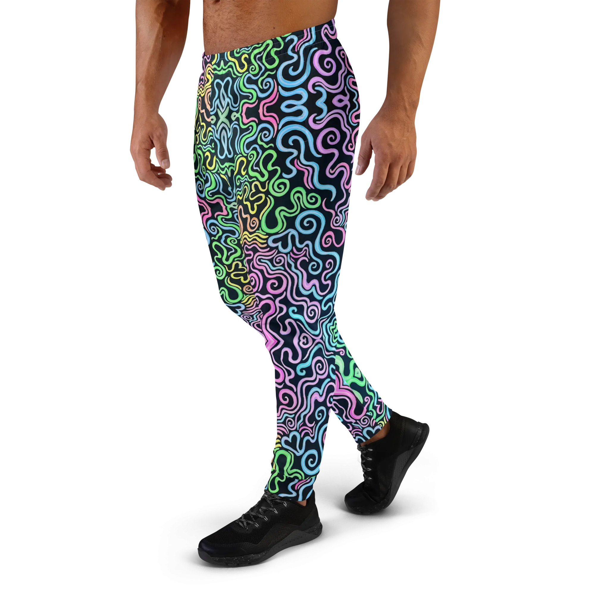 Cozy Slim Fit Joggers- "Glow" Design