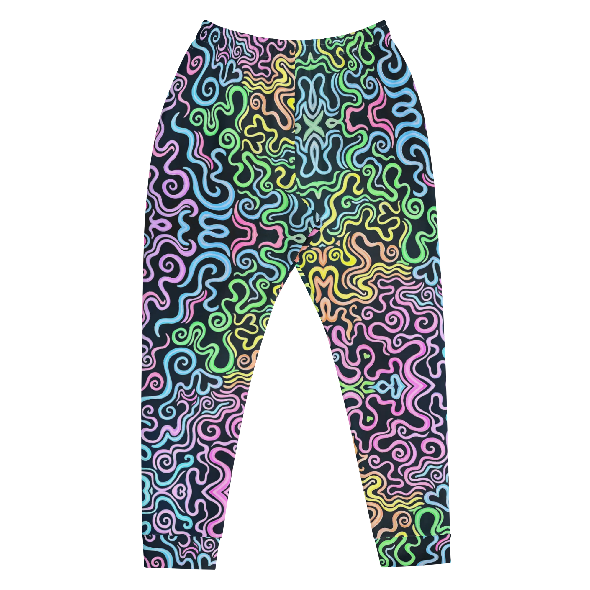 Cozy Slim Fit Joggers- "Glow" Design