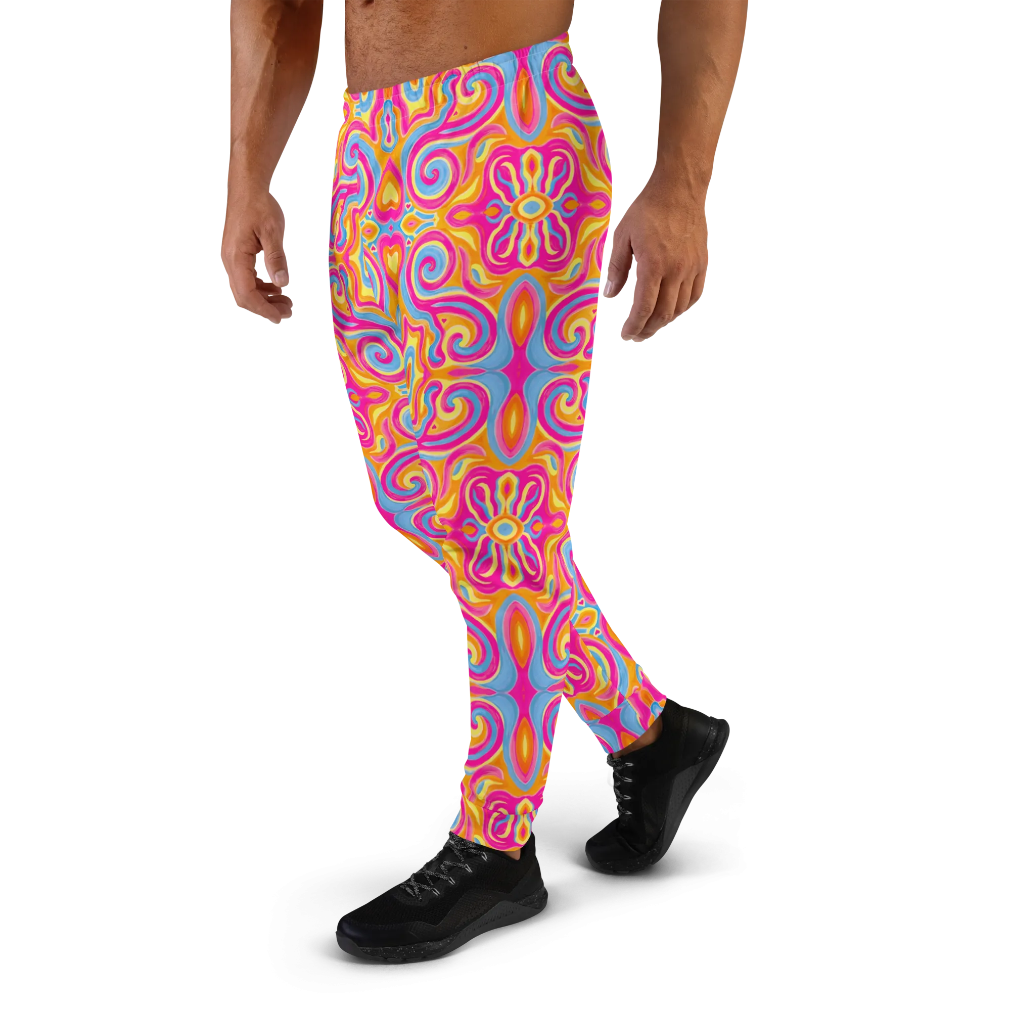 Cozy Slim Fit Joggers- "Magic Stamps" Design