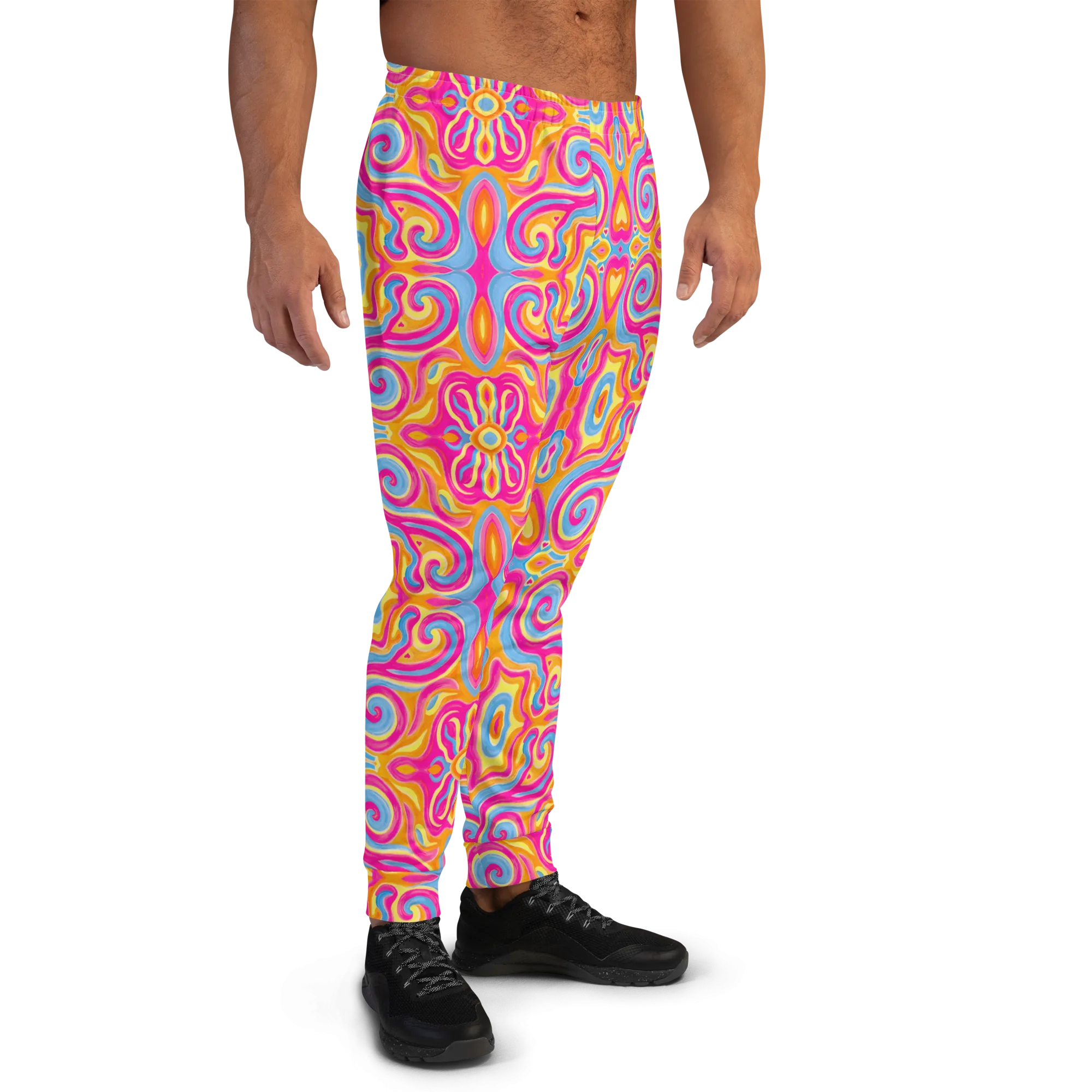 Cozy Slim Fit Joggers- "Magic Stamps" Design