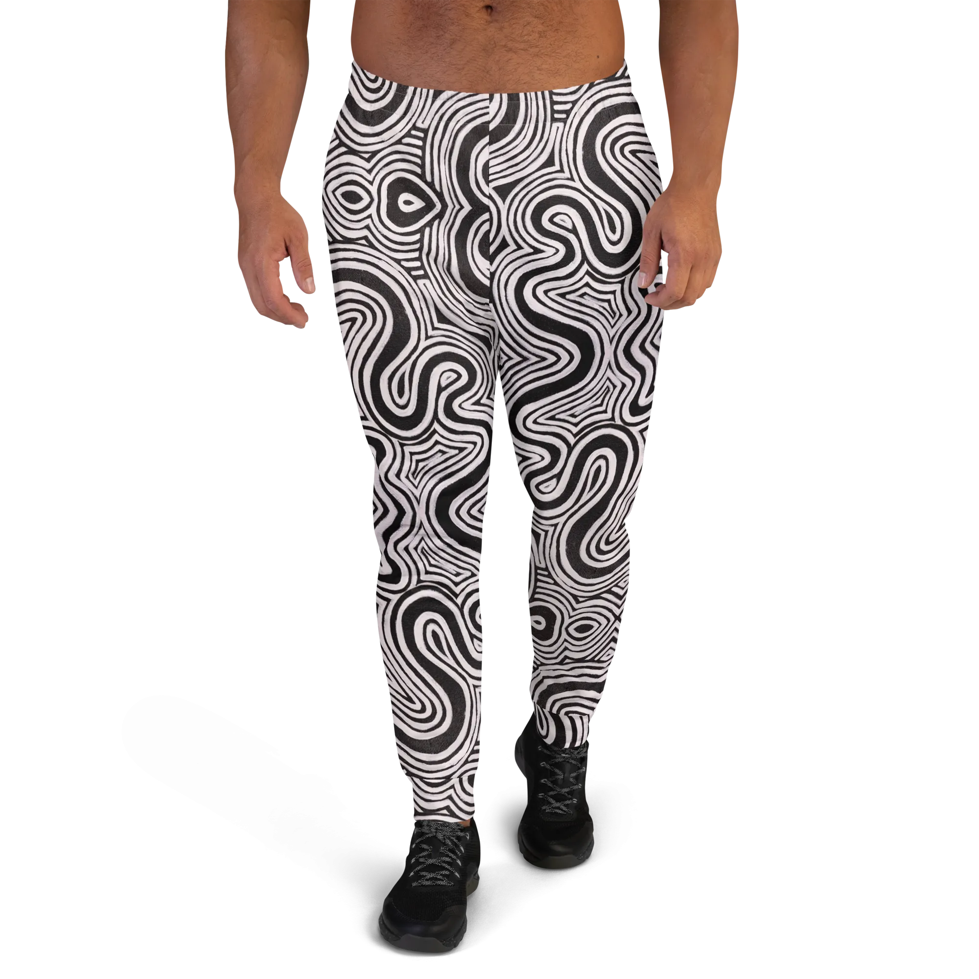 Cozy Slim Fit Joggers- "Record Player" Design