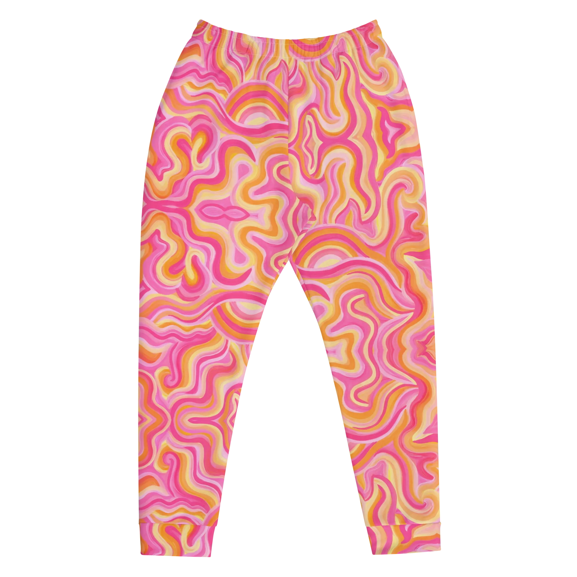 Cozy Slim Fit Joggers- "Sunset" Design