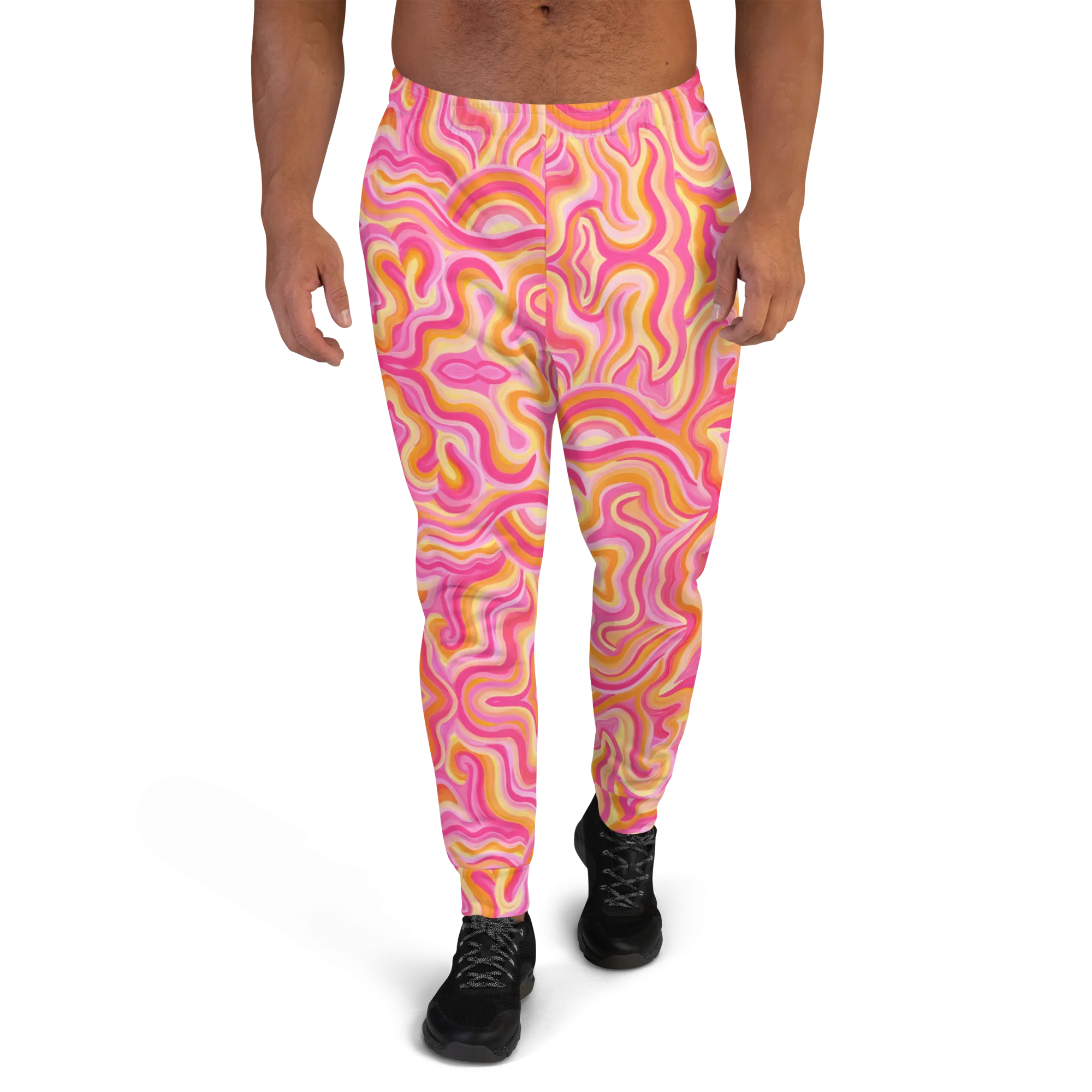 Cozy Slim Fit Joggers- "Sunset" Design