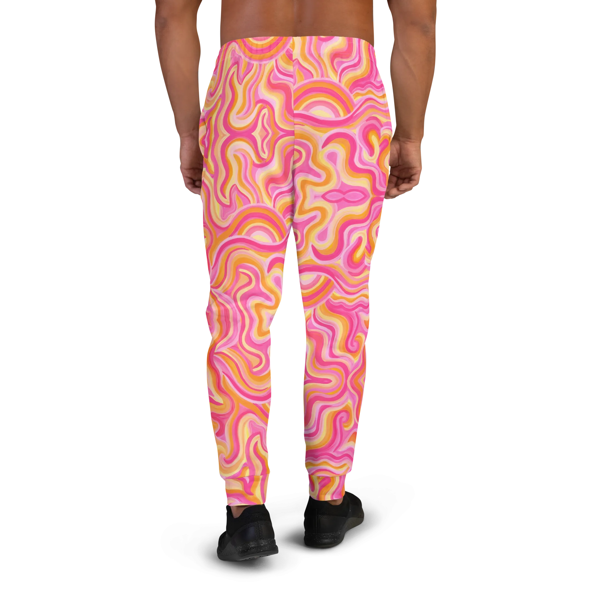 Cozy Slim Fit Joggers- "Sunset" Design