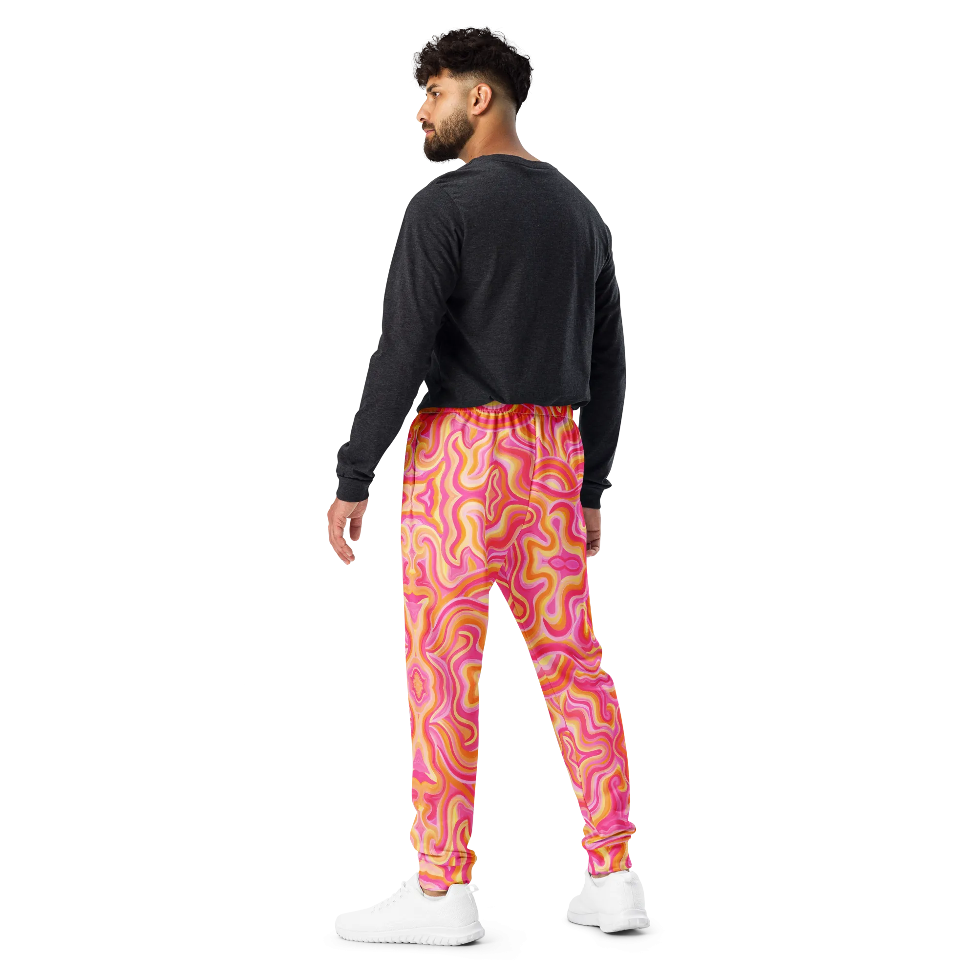 Cozy Slim Fit Joggers- "Sunset" Design