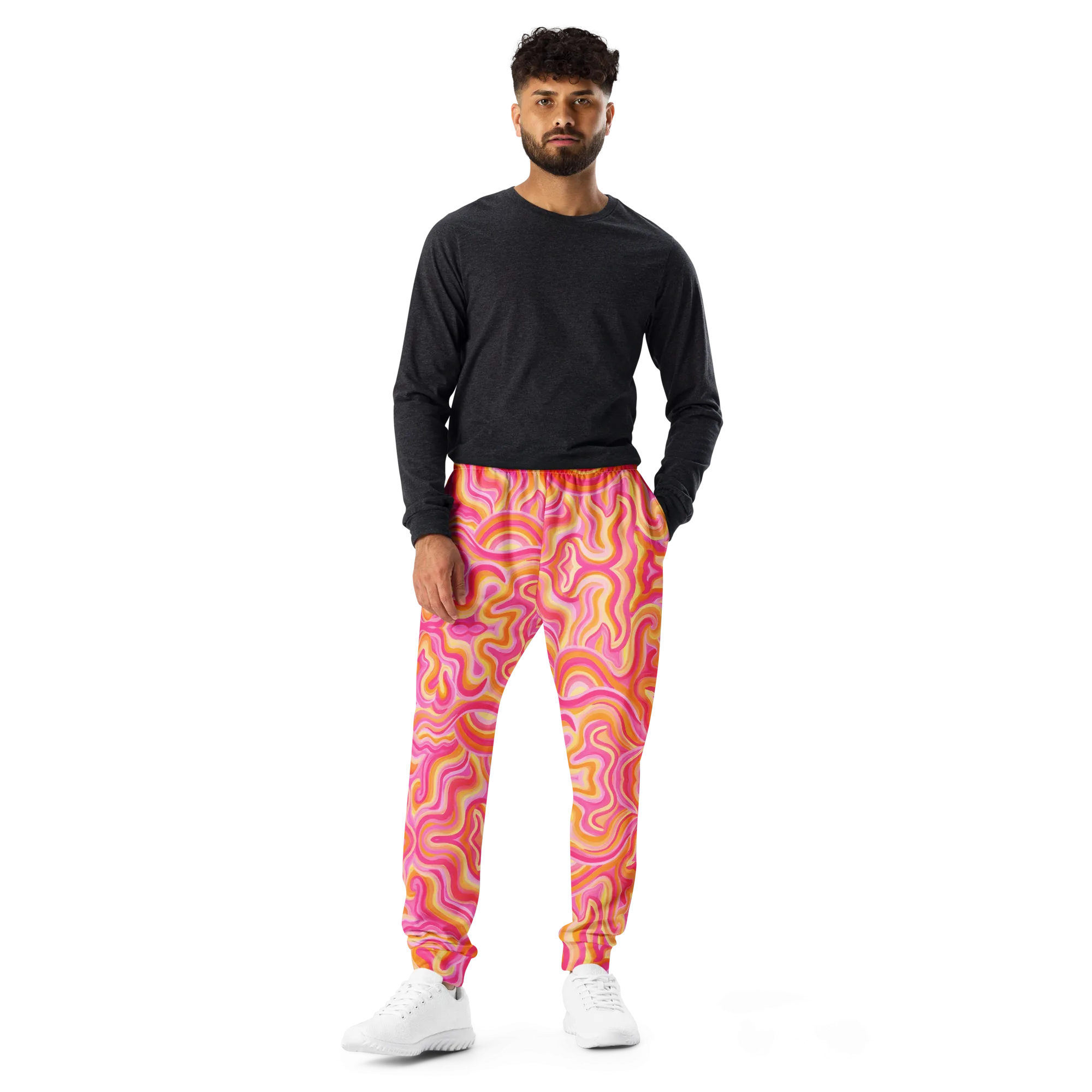 Cozy Slim Fit Joggers- "Sunset" Design