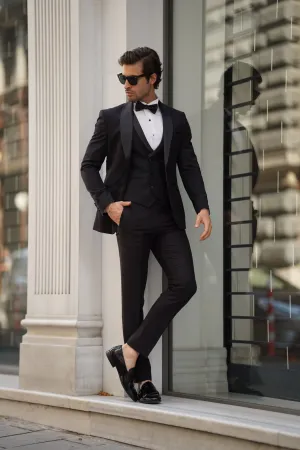 Daniel Slim-fit Shawl Collar Black Tuxedo - Elevate Your Formal Style