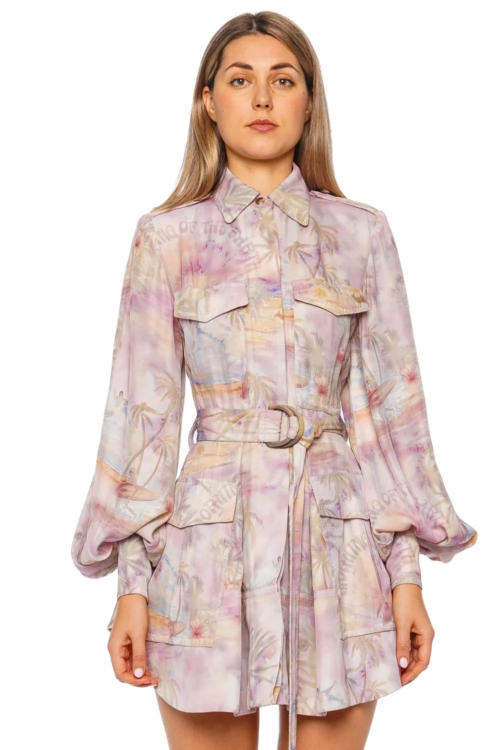 Dawning Cargo Belted Mini Dress
